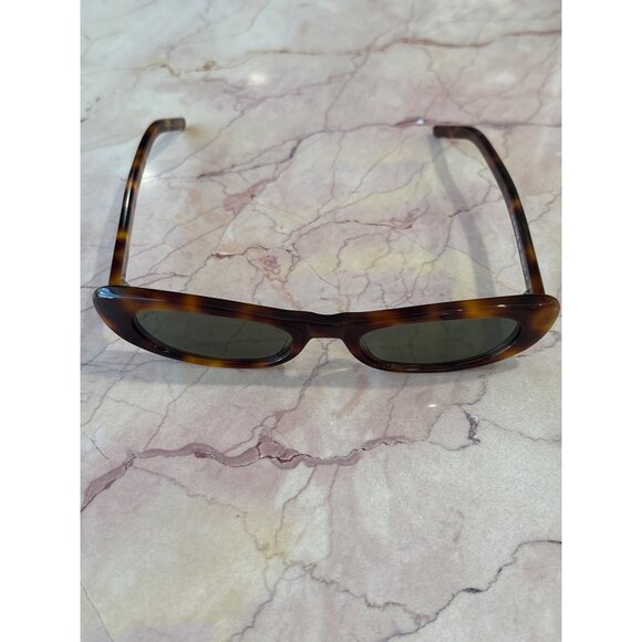 Saint Laurent SL 557 Shade Sunglasses in Medium Havana New Womens Sunnies - Picture 4 of 11